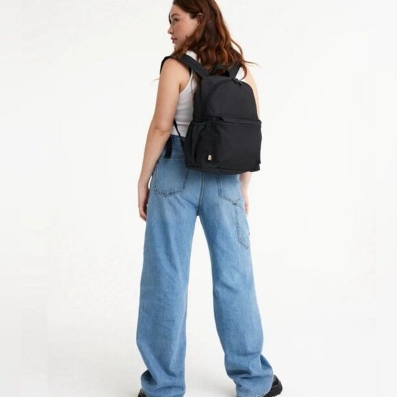 BEIS Black Minimalist Backpack with Durable Design